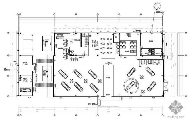 家具展厅cad设计图资料下载-一汽TOYOTA展厅设计图