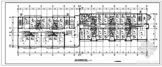 空巢老人养老院设计案例资料下载-养老院地板辐射采暖图