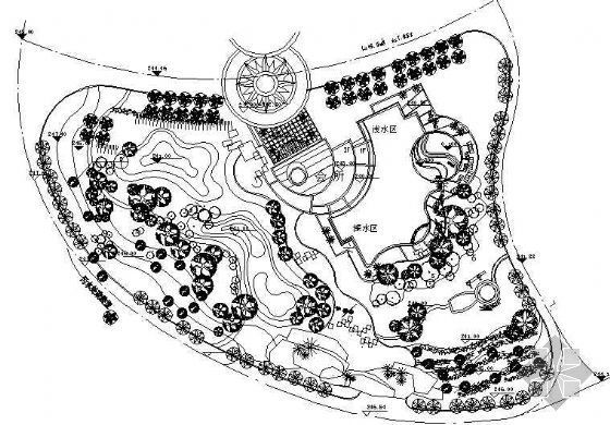 园林竣工图CAD资料下载-某小区园林竣工图