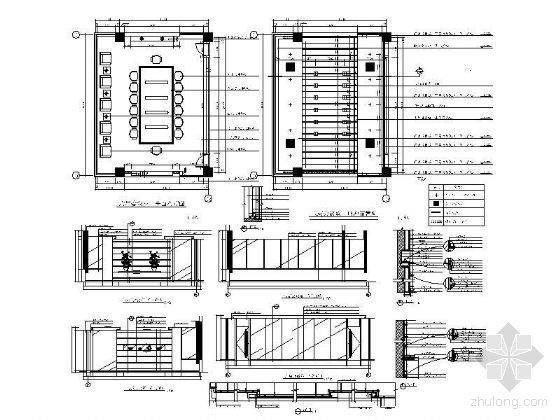 办公天花详图资料下载-76平米会议室装修详图