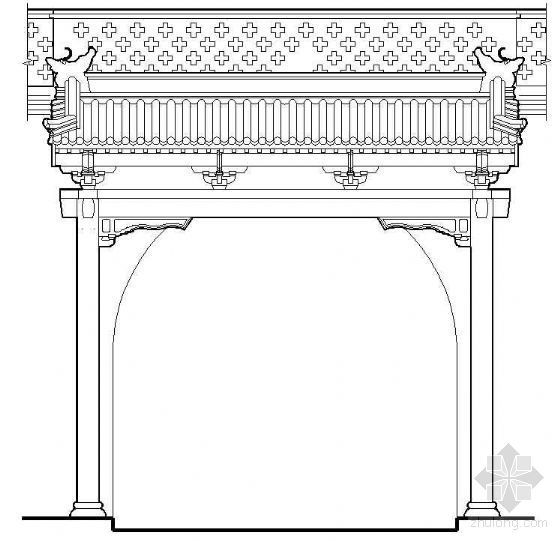 古建大样cad资料下载-中式古建门大样（一）