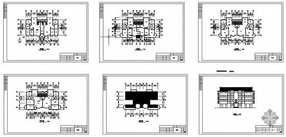 12层住宅建筑结构图纸资料下载-某四层住宅楼建筑结构图
