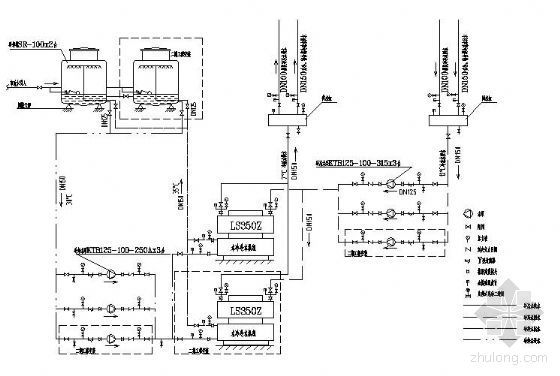 剧院空调系统设计难点资料下载-某剧院空调系统图