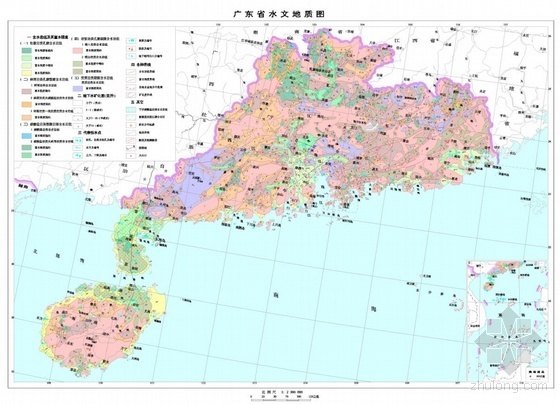 水文手册资料下载-广东省水文地质图