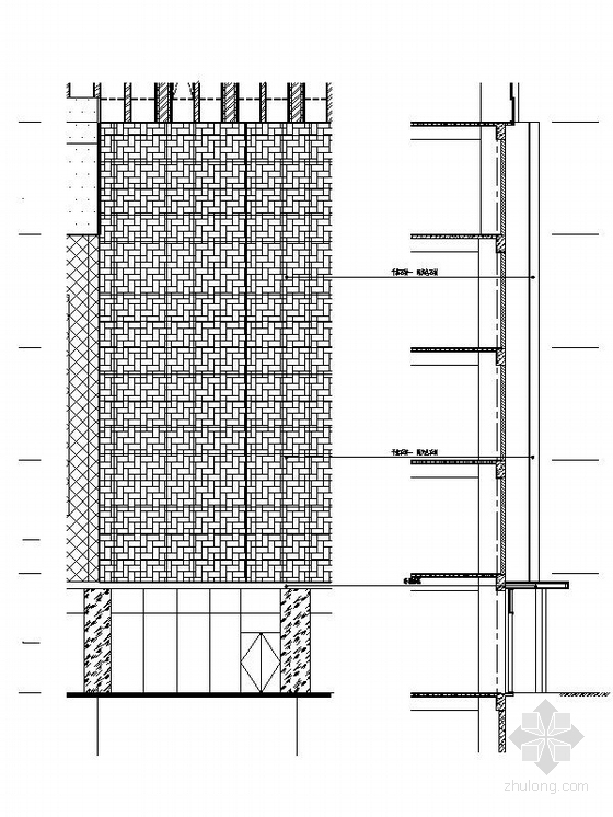 [河北]现代风格对称式商业综合体建筑设计方案图（含效果图及预算表）-现代风格对称式商业综合体建筑详图