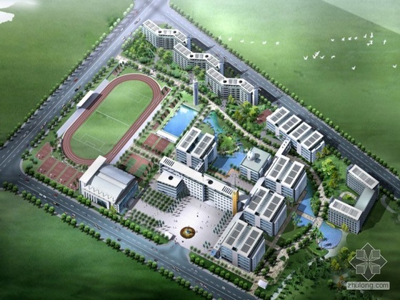 布莱恩学校科学馆资料下载-[广州]某大学附属中学（A校区）规划设计方案