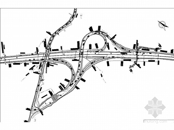 收费站路面设计图表资料下载-互通立交接线道路工程施工图89张
