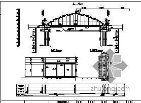 混凝土拱桥施工视频资料下载-钢管混凝土简支系杆拱桥施工图