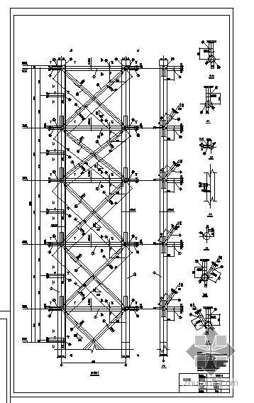 钢结构圆管柱标书资料下载-某公司配套完善炼钢工程钢柱、支撑详图