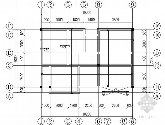 公厕建筑配筋施工图资料下载-砖混公厕结构施工图