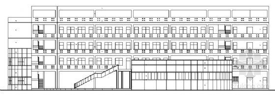 小学阶梯教室施工图资料下载-某小学区四层教学楼建筑施工图