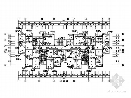 某九层住宅综合楼建筑施工图-平面