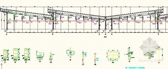 菜市场大棚结构图资料下载-[江苏]2013年新增大棚钢结构工程量清单（详细结构图）