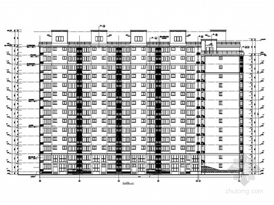 30层高层剖面图资料下载-[北京]14层L型剪力墙结构高层住宅结构图（含建筑图）
