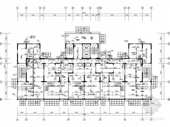 湖北公租房CAD图纸资料下载-[湖北]25层公租房给排水施工图纸（含2栋楼）