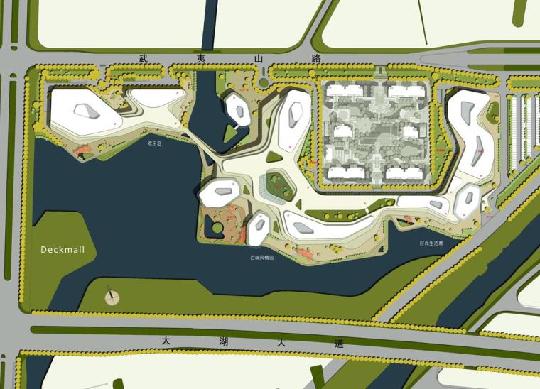 [江苏]苏州科技园商业综合体建筑文本（PPT+128页）-总平面图