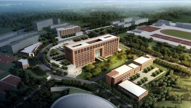 韩国馆式图书馆资料下载-[陕西]大学图书馆工程创建绿色施工示范工程汇报资料PPT（93页，图文并茂）