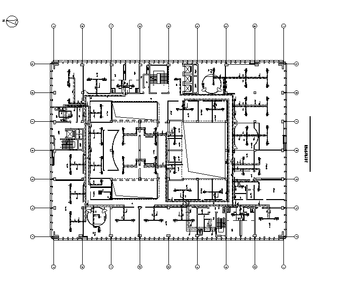客服中心CAD图资料下载-办公综合大楼全套暖通施工图（地源热泵）