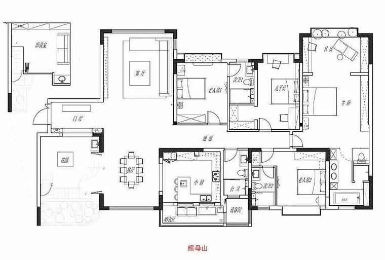 一家六口住259平“花园洋房”，开窗见景，这个房子简直美到爆！_4