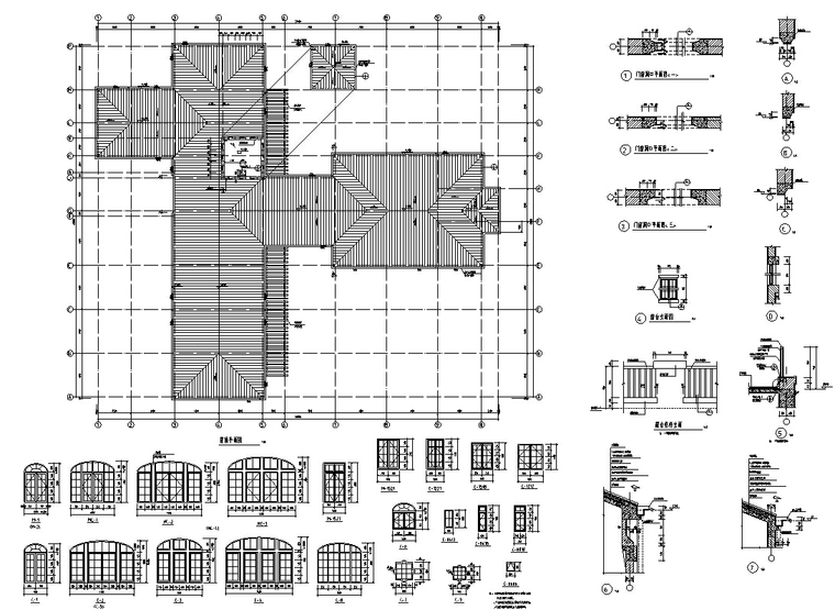 欧式多层会所建筑设计方案施工图CAD-7