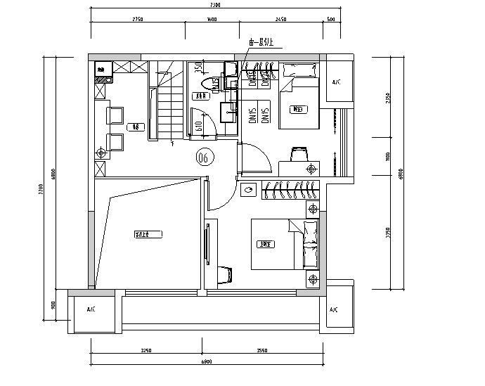 钟楼小区建筑给排水施工图资料下载-某小区五单元给排水施工图