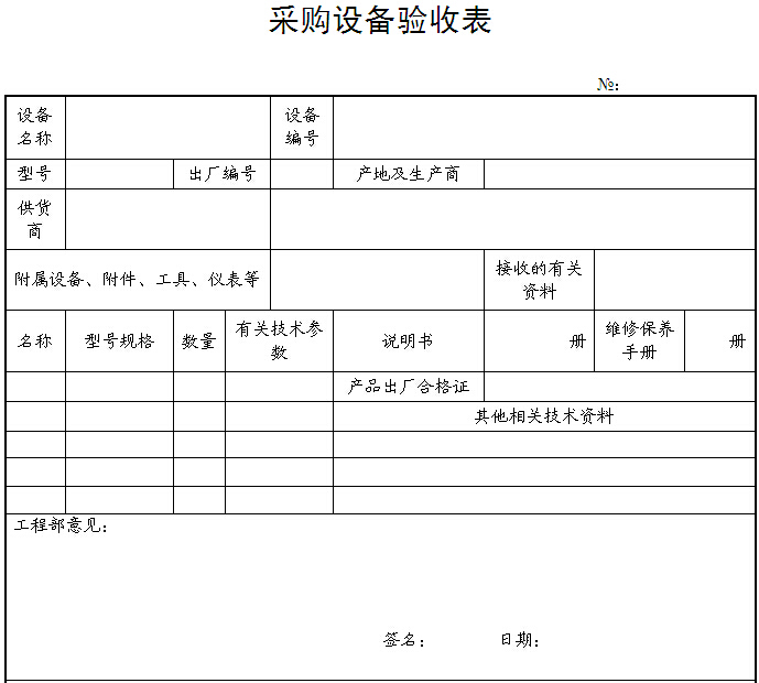 房地产物业工程设备管理表格（77页）