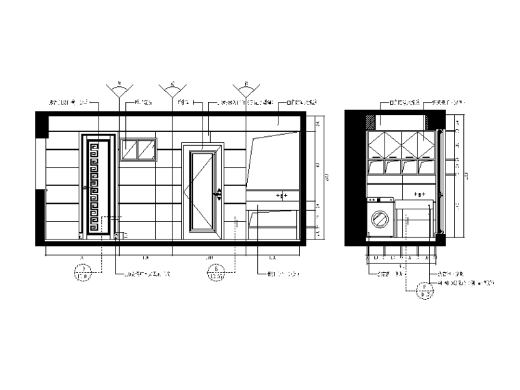 [福建]现代风格样板房设计施工图（含效果图）-【福建】现代风格样板房设计施工图（含效果图）立面图