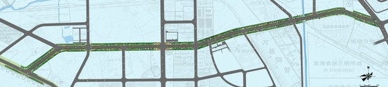 城市道路景观设计分析资料下载-[秦皇岛]城市道路园林绿化景观设计方案