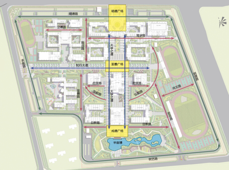 [安徽]综合性国际双语校园景观方案设计（详细）