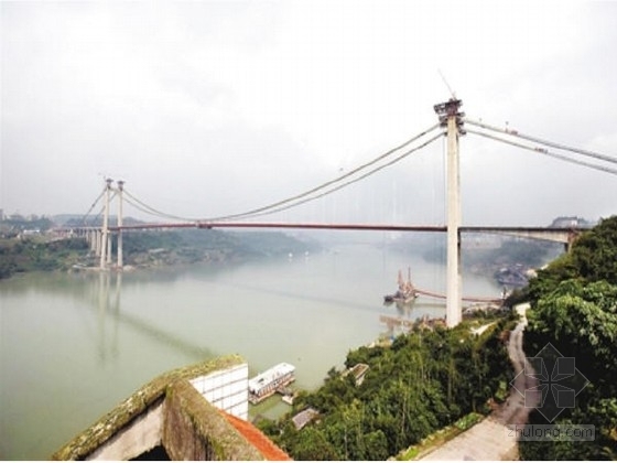 预制楼梯设计图纸资料下载-[重庆]跨江悬索桥164m、167m高索塔设计图纸182张（含楼梯 桥面系）