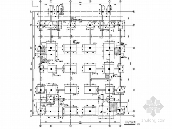 3层框架结构标准厂房资料下载-[南通]五层框架结构工业园标准厂房结构施工图