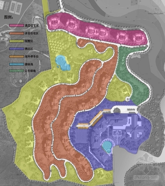 [海南]生态度假山庄住宅区规划及建筑单体设计方案文本-生态度假山庄住宅区规划及建筑单体设计方案分析图