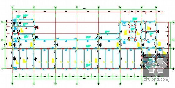 [山东]新建小学建筑安装工程预算书(含施工图纸)-一层梁配筋图