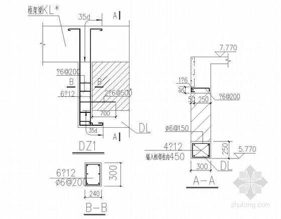 结构柱大样图资料下载-吊柱大样图