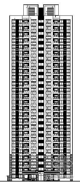电梯套大样资料下载-[成都]某二十六层电梯公寓建筑施工图