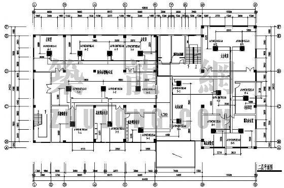 装修办公室南京资料下载-南京某办公室VRV空调设计图