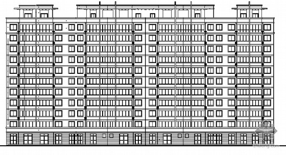 十一层住宅建筑全套图资料下载-某十一层住宅楼建筑施工图