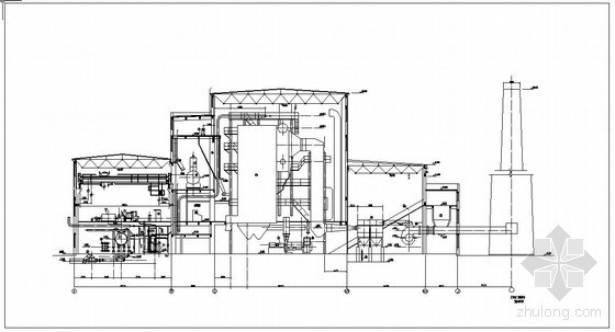 电缆厂厂房平面图资料下载-热电站主厂房布置平面图