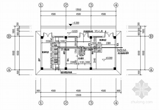 小区外网电气施工图资料下载-某小区电房、水房及弱电外网电气图纸