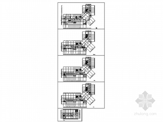 某医院主体四层综合楼建筑方案平面图及效果图- 