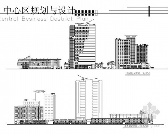 某商业区规划及单体建筑方案图-图5