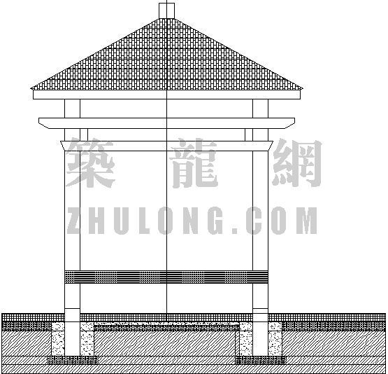 亭子细部详图资料下载-木亭结构详图