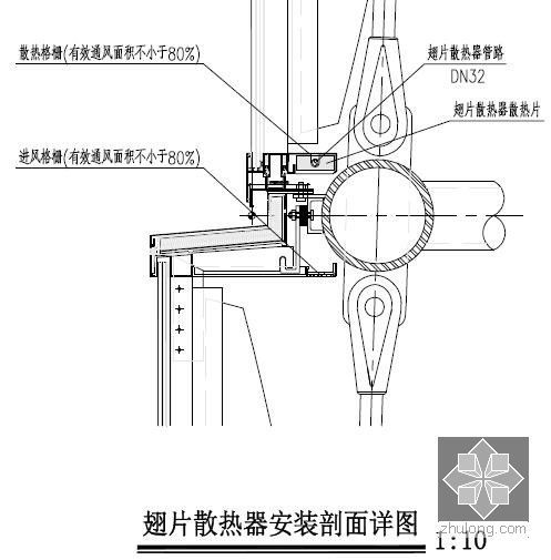 [上海]城市标志摩天大楼暖通全套设计施工图纸783张(632米、118层)-安装大样图