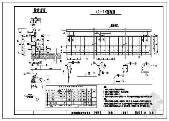 钢筋混凝土护栏资料下载-桥梁钢筋混凝土护栏钢筋节点构造详图
