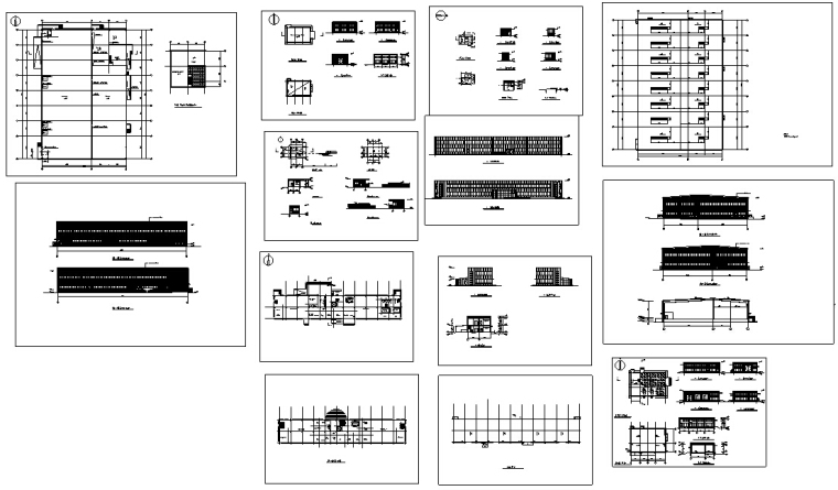 5套厂房建筑设计方案初设图CAD-12