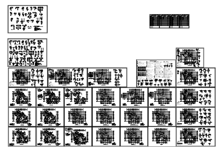 18层含地下室剪力墙结构住宅楼结构施工图（CAD、30张）_1