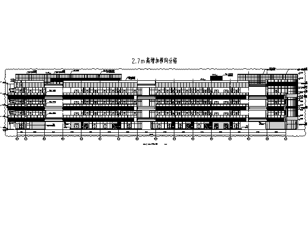 [重庆]知名地产四层外廊式商业建筑施工图-知名地产四层外廊式商业建筑施工图