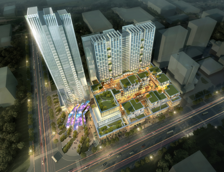 西安城市总体规划设计文本资料下载-[陕西]西安·现代风格办公建筑方案设计文本（PDF+235页）