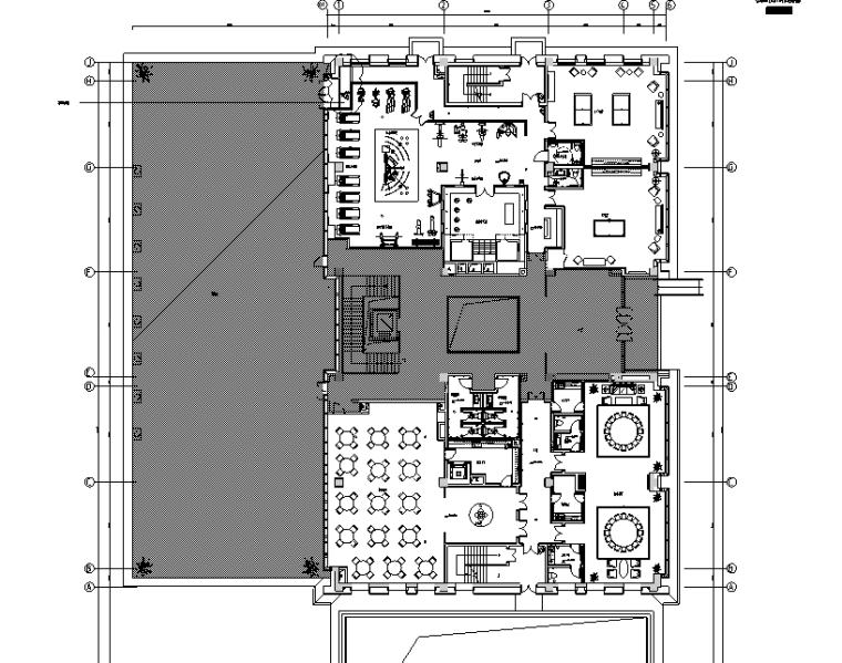 现代私人会所空间设计施工图（附效果图+物料清单+机电施工图）