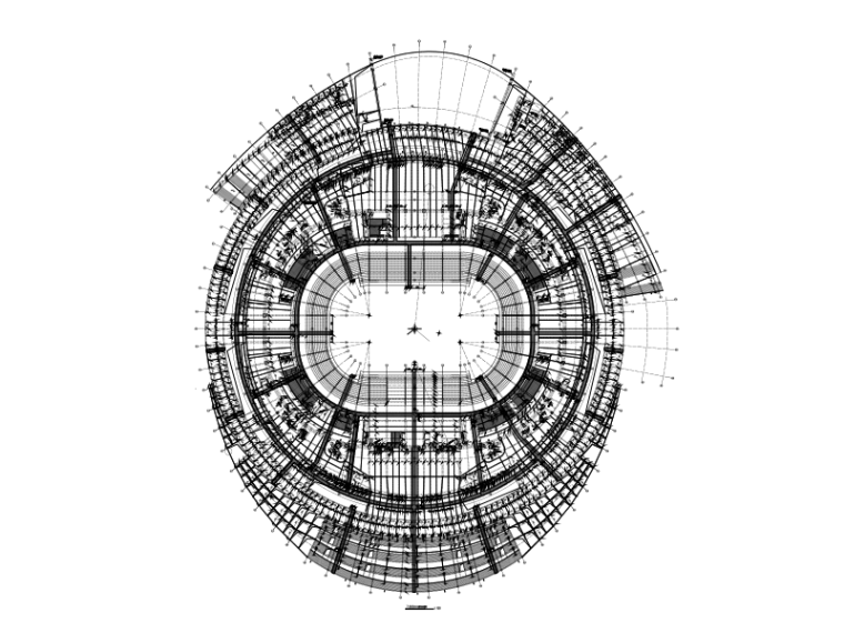 长沙保利国际广场资料下载-6层框剪结构特大型体育馆建筑结构施工图